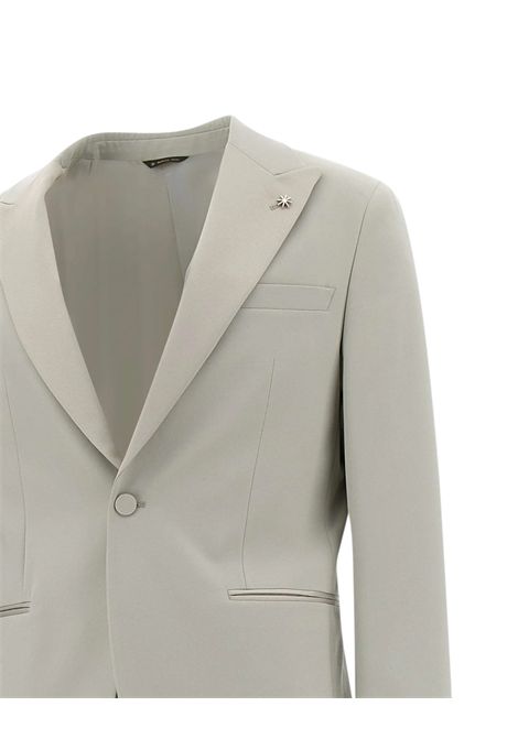 Abito petto a lancia con rever in raso MANUEL RITZ EVENING | Abiti | 3830AR3328X 25310421